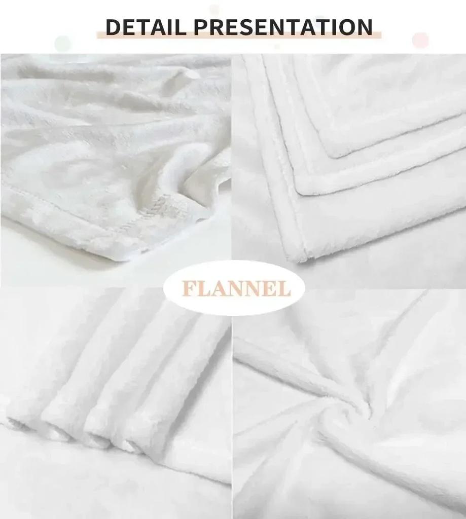 Cute Husky Puppy Pattern Flannel Printed Blanket Suitable For All Seasons Suitable For Living Room Office Sofa And Travel