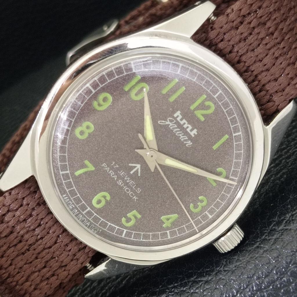 

ВИНТАЖНЫЕ ЧАСЫ HMT JAWAN С РУЧНЫМ ЗАВОДОМ, ИНДИЙСКИЕ МУЖСКИЕ ЧАСЫ С КОРИЧНЕВЫМ ЦИФЕРБЛАТОМ a700104-5 R201-a700104