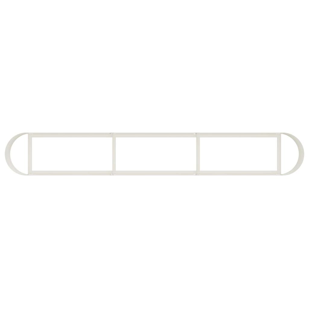 Raised Garden Bed for Outdoor Use White 280 X 40 X 40 Cm