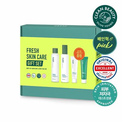 Cica Aloe Fresh Skin Care Gift Set Skin/Lotion 200mL (+Fresh Water Cream 50mL + Cleansing Gel Foam 50mL)