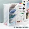 Desktop Frosted Transparent Pen Holder & Makeup Organizer