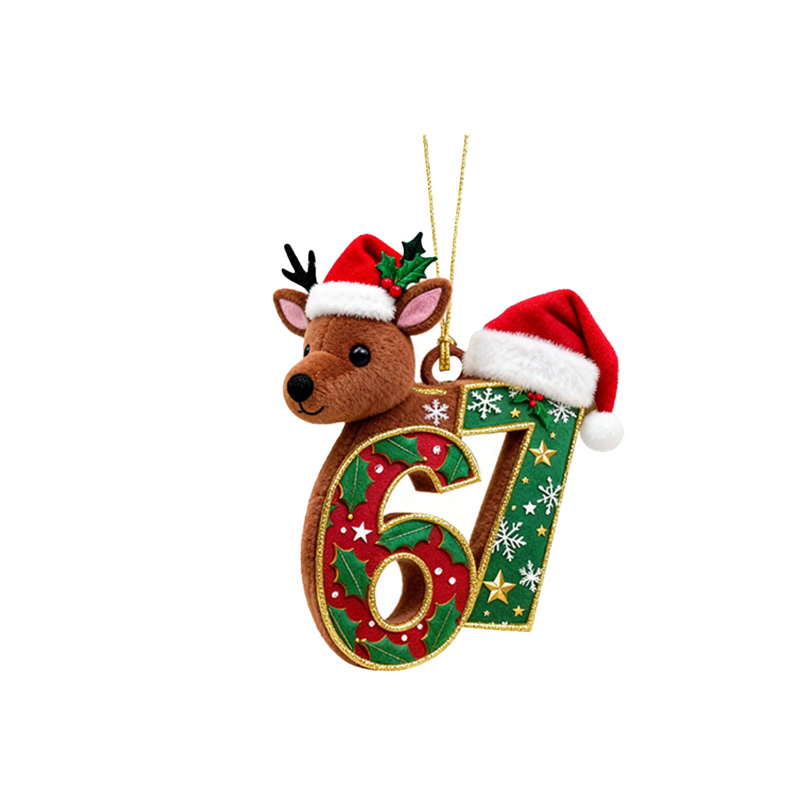 

2D Christmas Decoration Pendant Christmas Tree Tag Theme Party Crafts Ornament One Size