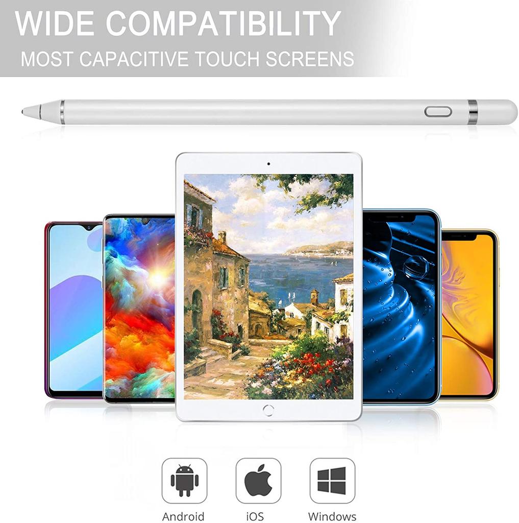 Universal Compatible Smart Stylus Pen Aluminum Alloy Touch for iPad Apple iPhone Other Tablets-Pencil-Style