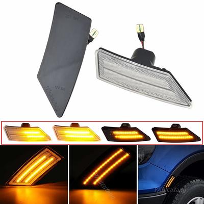 2Pieces Repeater Lamp Indicator For Ford Ranger XL XLT Lariat   Car Styling LED Dynamic Turn Signal Side Marker Light