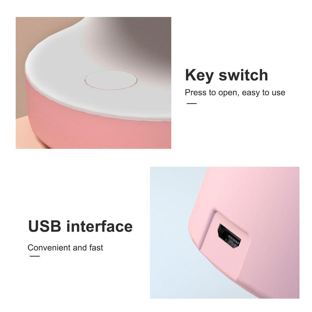 Mini UV LED Nail Lamp Gel Polish Nail Dryer Curing Lamp USB Nail UV Light LED Therapy Light Nail