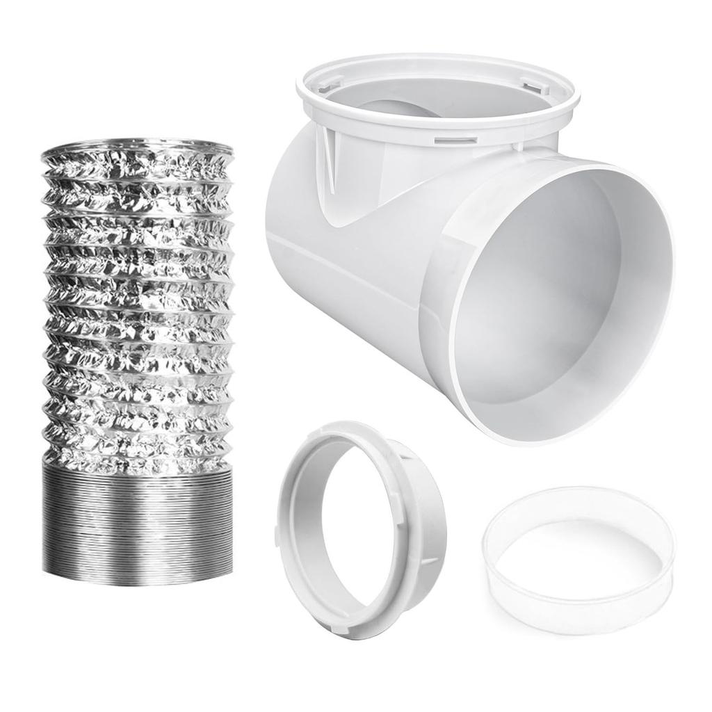 Dryer Vent Connection Kit Tumble Dryer Connector 90 Degree Dryer Vent Hose Pressure Dryer Connector Easy Installation