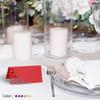 50pcs Table Name Place Cards 3.9 x 3.9" Favor Decor Hollow Design Seat Blank Card for Wedding Party Seating Place Cards