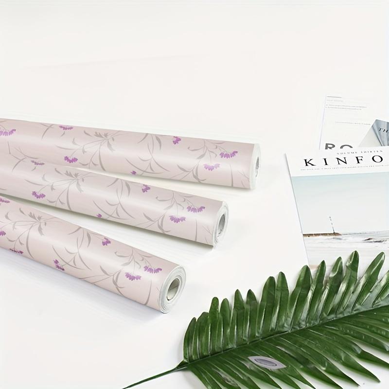 1 roll 17.7 * 78.74in PVC self-adhesive wallpaper, pastoral bedroom self-adhesive wallpaper, dormitory wall stickers to decorate the room