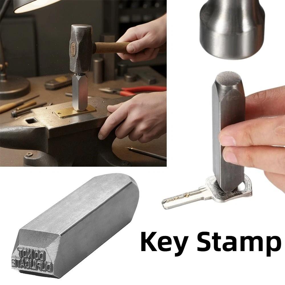 Letter 1/16" Do Not Duplicate Key Stamp Steel 1/16 Inch Jewelry Stamping Kit Anti-slip Punch Tool Key Stamp