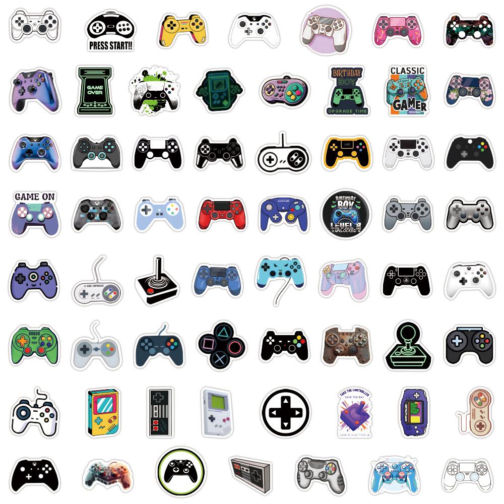 120 Colorful Gamepad Graffiti Stickers Suitcase Laptop DIY Waterproof Tide Patty Stickers
