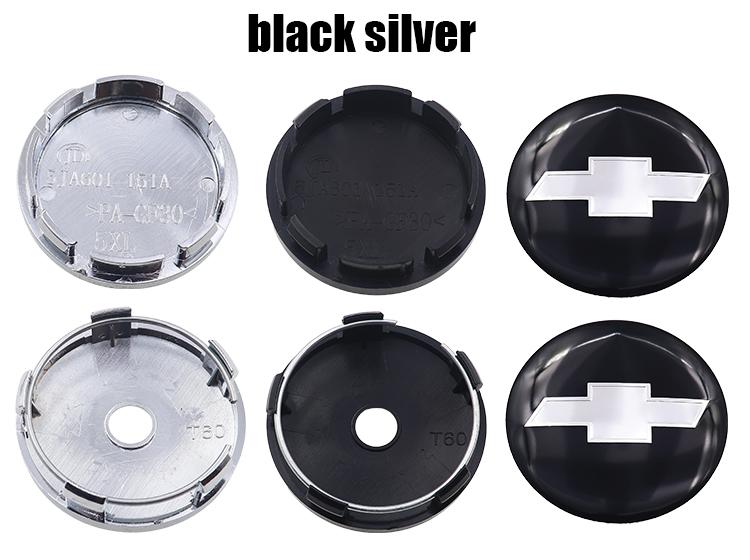 4pcs 56mm 60mm Chevrolet logo car emblem Wheel Center Hub Cap auto Rim refit dust-proof badge covers sticker styling accessories