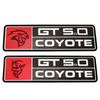 FETG4 Alloy GT350 GT500 Logo Car Body Emblem Rear Trunk Badge Sticker for Ford Shelby Fiesta Focus Mondeo Kuga Ranger Mustang Everest