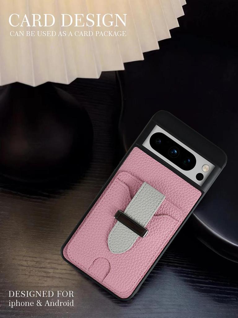 Universal Leather Anti-Fall Phone Case for Google Pixel 6/7/8 Pro & Samsung Galaxy A53 with Card Slot