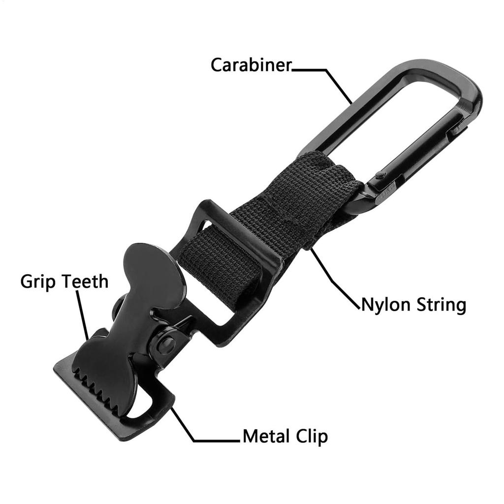 Glove Holder Clip Nylon Gloves Hook Outdoor Camping T Actical Climbing Rope Holder Multi-purpose Anti-lost Work Glove Holder