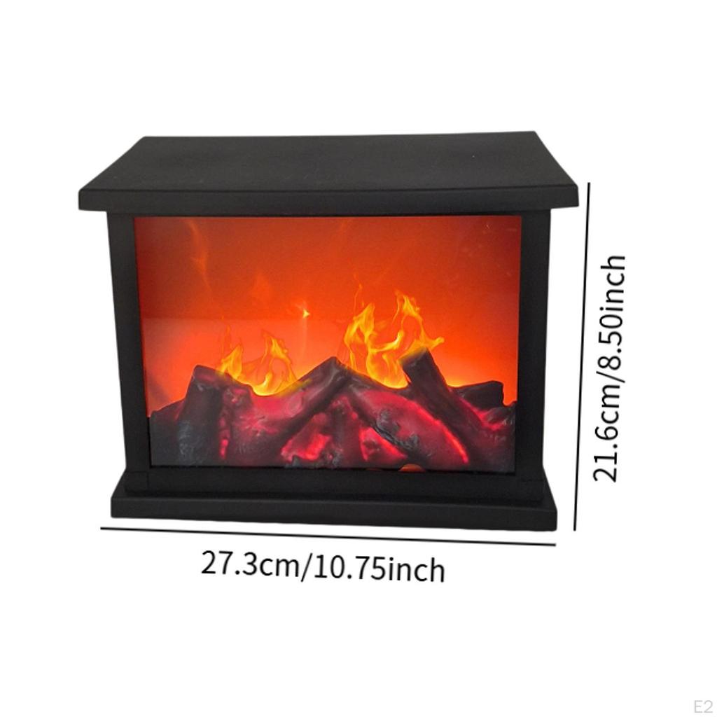 , Realistic Flame Atmosphere Light, Electric with Flickering LED, Fake Fireplace, Home Decoration