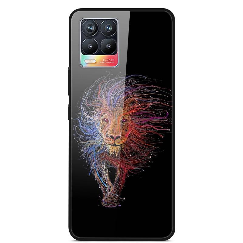Glass Back Cover For Realme 8 Pro Case Tempered Glass Case For Realme 8 Pro 8i Realme 8 5G Phone Case Cover Realme8 5G Pro Funda