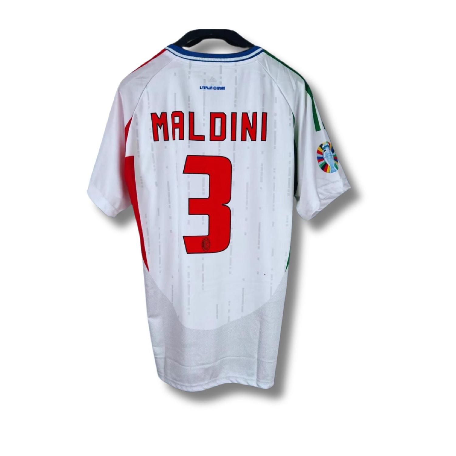 

Italy Maldini Custom Design National Team White Adult Football Jersey S чистый