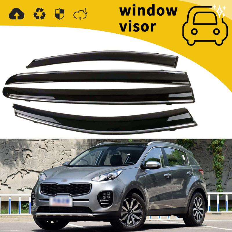 Kia KX Series Door Visors for 2015-2020 Models - Rain Eyebrow Window Decoration