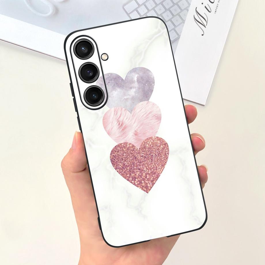 For Samsung S24+ S24 Plus Case Cover Samsung Galaxy S24 Ultra Pro Capa Camera Protector Shockproof TPU Soft Fundas With Pattern