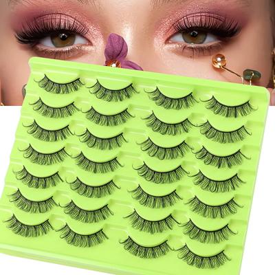Dd Chemical Fiber Curled False Eyelashes 14 Pairs Of Thick Natural Grafted Eyelashes