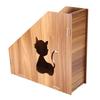 Modern Hollow Out Cat DIY Office Display Rack Magazine File Organizer Desktop Document Sorter