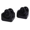 1 Pair Luggage Suitcase Wheel Quiet Shock Absorption Hard Wearing Universal Trunk Wheel for Replacement