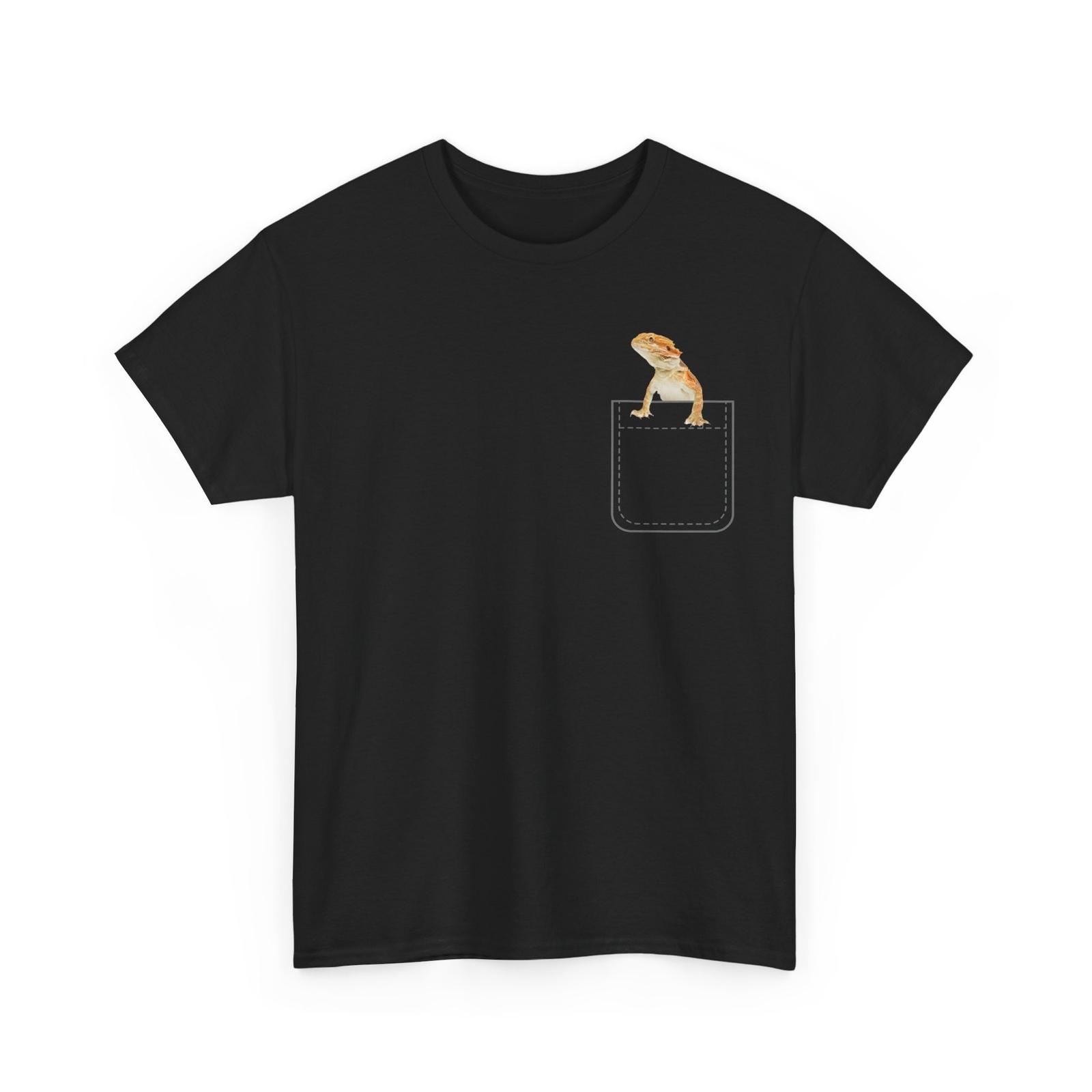 Bearded Dragon PockeT Shirt Mens Womens Tees Top, Bearded Dragon Lovers Reptiles T-Shirt Mens Womens Tees Top S