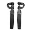 1 Pair U Clamp Footpegs 360 Degree Adjustable Universal Crash Bar Highway Footpegs for 1 Inch To 1.25 Inches Engine