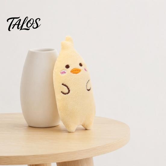 Kitten Teething Toy Stuffed Animal Catnip Toy, Soft Plush Cat Chew Cute Boredom Relief Bear Duck Frog Enrichment for Indoor Cats Kittens