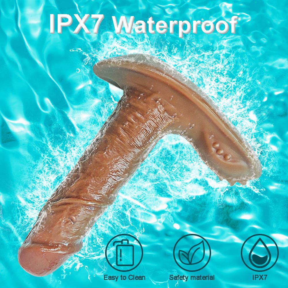 IPX7 APP Tragbarer Dildo-Vibrator, weiblicher G-Punkt-Massagegerät, Sexspielzeug, realistischer beheizter Dildo, magnetische Aufladung