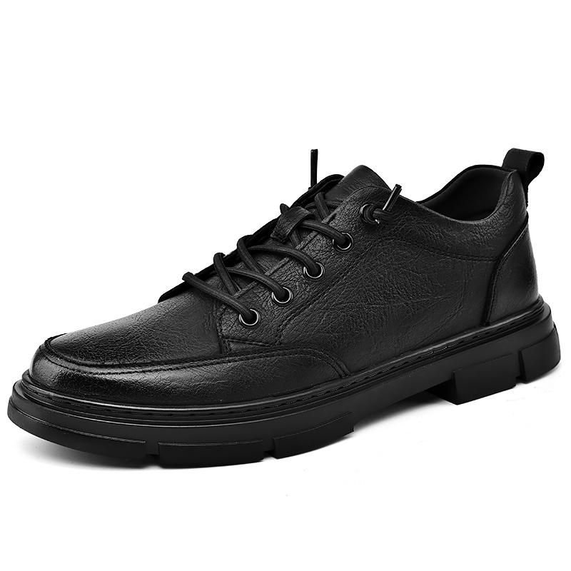 

Fashion New black and gray casual business men s shoes luxury men s Party office work outdoor walking Versatile shoes 38-44 44 чорний