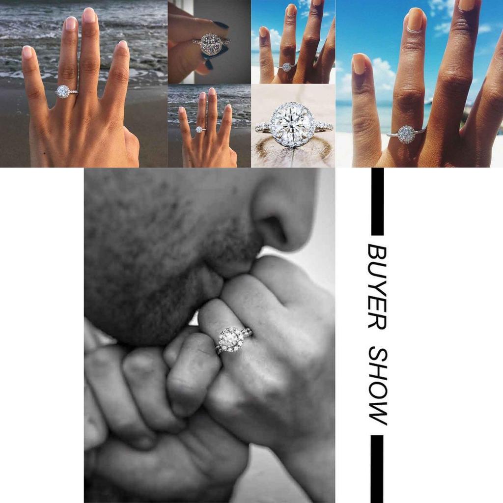 Elegant Full Rhinestone Silver Plated Luxury Ring With Micro-embellishments