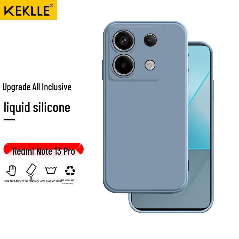 KEKLLE Redmi Anti-Drop Liquid Silicone Phone Case
