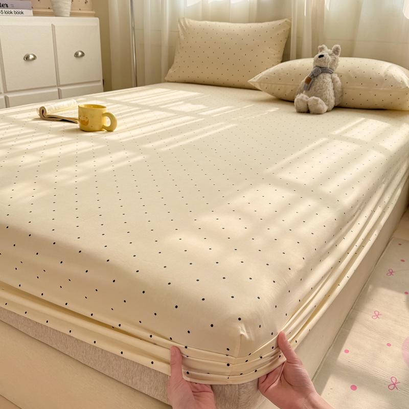 

Spring/Summer A-Class Cotton-Like Fitted Sheet: Skin-Friendly, Non-Slip, Dustproof Mattress Protector 48x74cm Pillowcases (Pair)