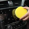 Car Waxing Polish Wax Foam Sponge Yellow Round High Density Applicator Pad Cleaning Sponge Auto Detail Washing Car Cleaning Tool