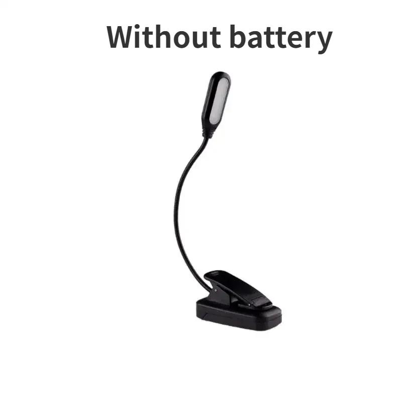 

Ночной светильник Защита глаз Светодиодные лампы Спальня Чтение Батарея Настольная лампа Регулируемая Мини Клип-насадка Подходит для путешествий Usb В помещении Battery Type