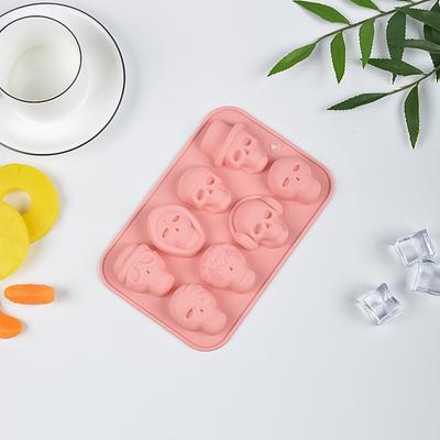 1pc Halloween Skull Mold Skull Skull Shape Fudge Mold Decoration Chocolate Candy Baking Mold DIY Baking Tools for Sugar Craft Ca