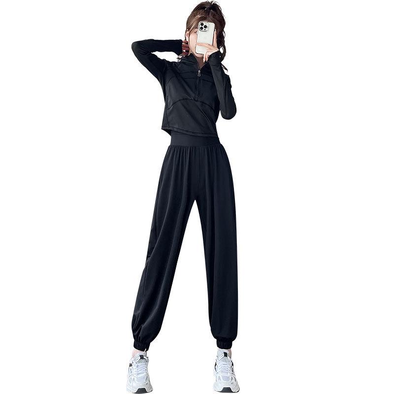 Damen Schnelltrocknendes Fitness- & Yoga-Set - Frühling/Herbst 2024 Lauf- & Radfahrausrüstung