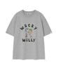 WACKY WILLY Big Kiki Graphic Short Sleeve T-Shirt Gray