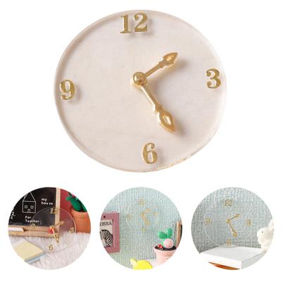 1:12 Orologio da parete per casa delle bambole Orologio da parete in miniatura realistico Modello di mobili Giocattolo per accessori da gioco di finzione