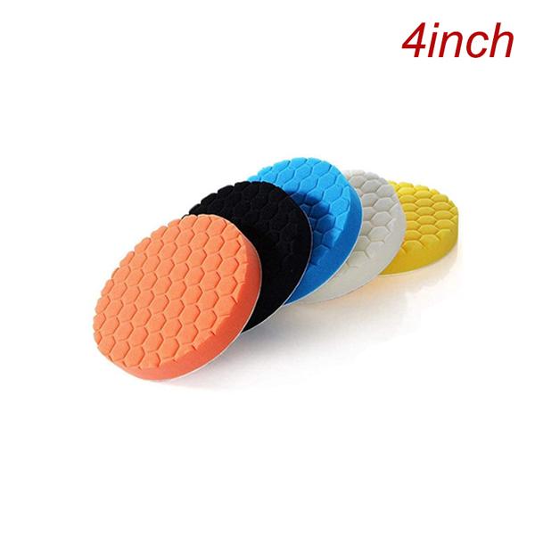 5Pcs Polishing Pad Kit Thread 3/4/7/6/5 Inch Auto Car Buffing Pad Set Sponge Pads for Car Polisher Power Tools Accessories