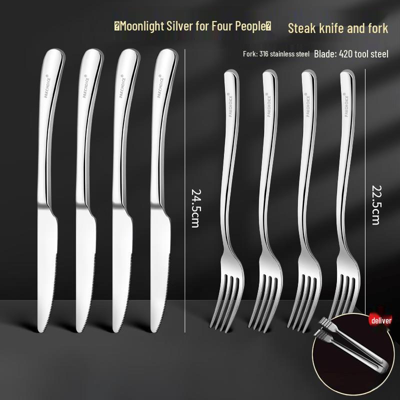 Stainless Steel Steak Cutlery Set