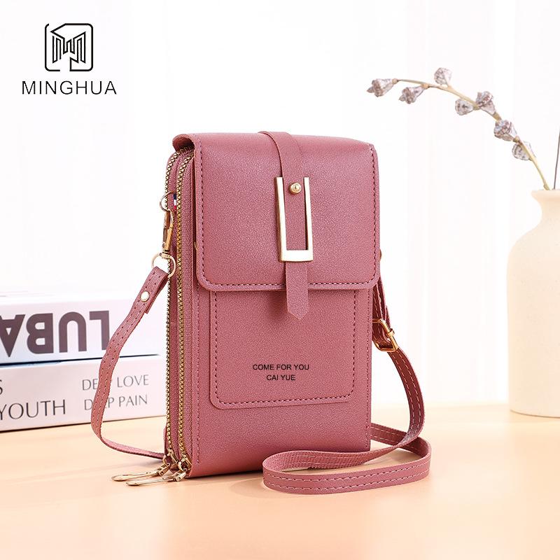 Mobile phone bag, women's crossbody bag, lightweight mini women's shoulder bag, touch screen