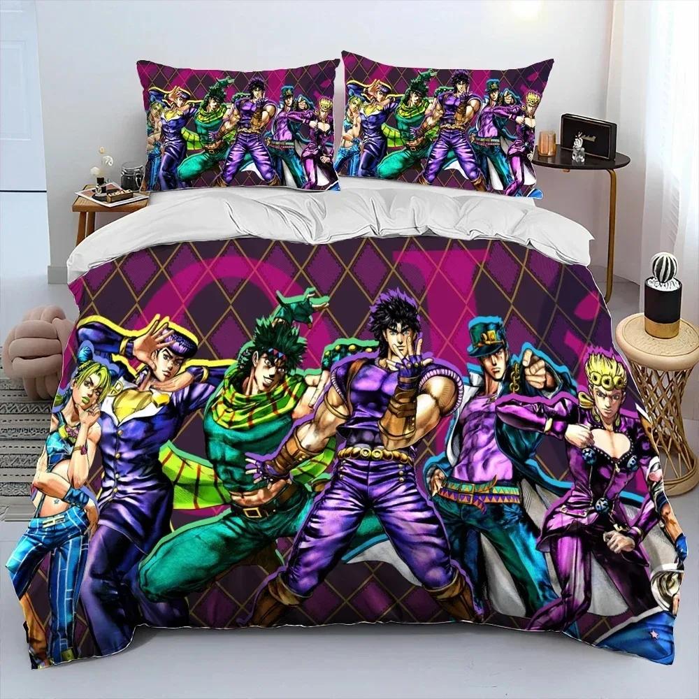 Anime jojo's Bizarre Adventure 3D NEW Duvet Cover Pillowcase Bedding Set Adult Boy Girl Bedroom Decoration Single Double Large