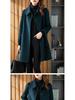 2025 Spring Women's Slimming Double-Sided Cashmere Coat - Mid-Length, Loose Fit, Age-Defying Style