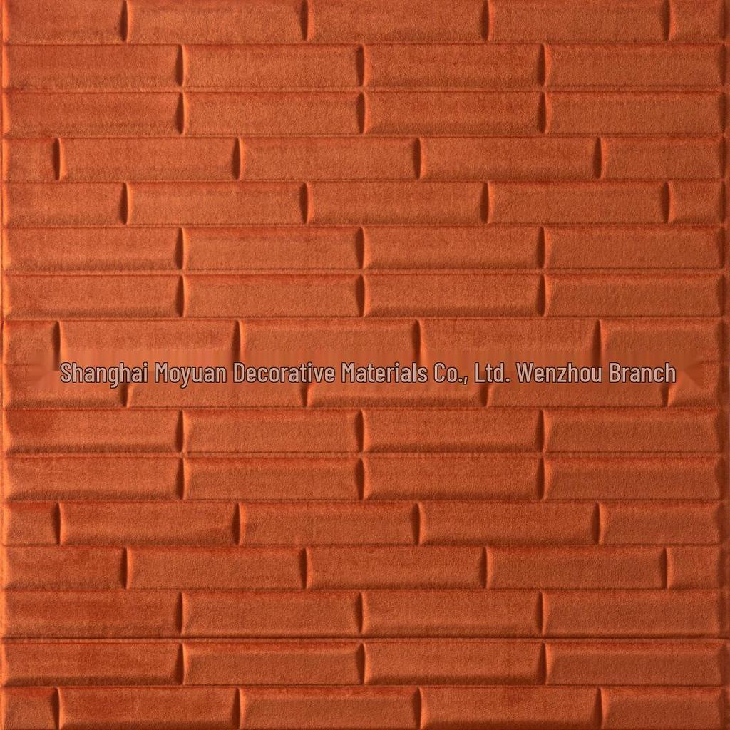 Waterproof 3D Folding Plush Twill Self-Adhesive Wall Sticker - Soft, Anti-Collision Design