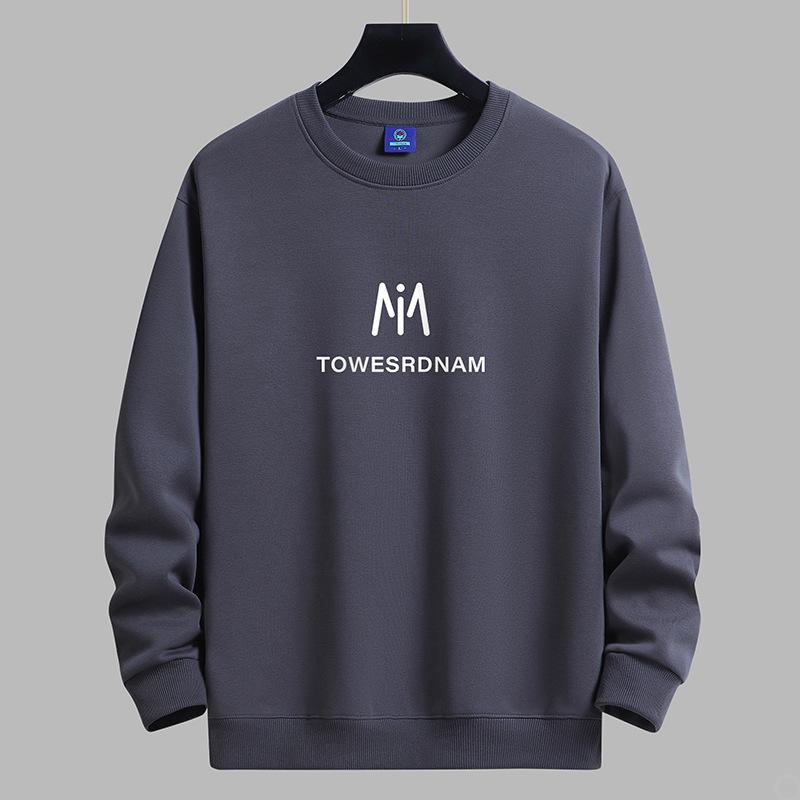 Bluza męska z okrągłym dekoltem z wzorem M Modna codzienna bluza z długim rękawem