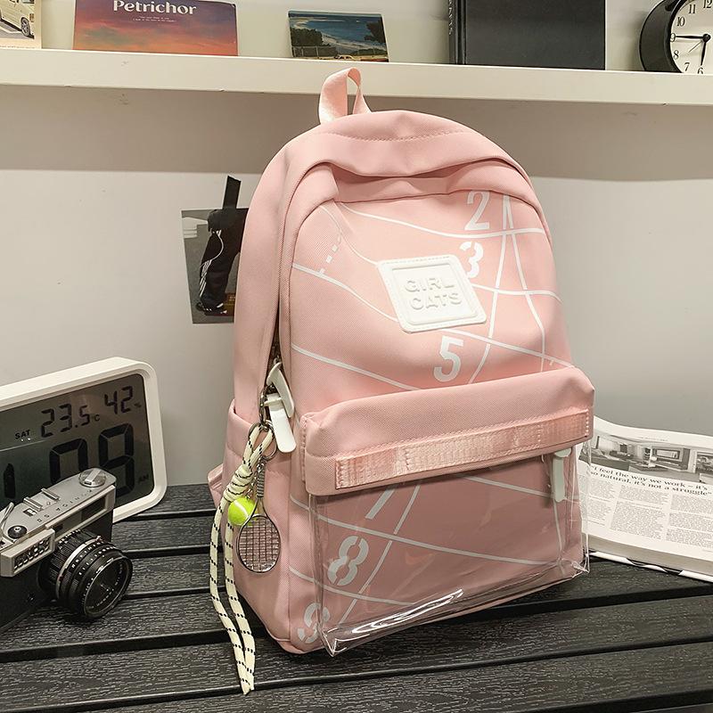 Schoolbag backpack men's simple and versatile high-value pain bag junior high school high school college student schoolbag large-capacity computer