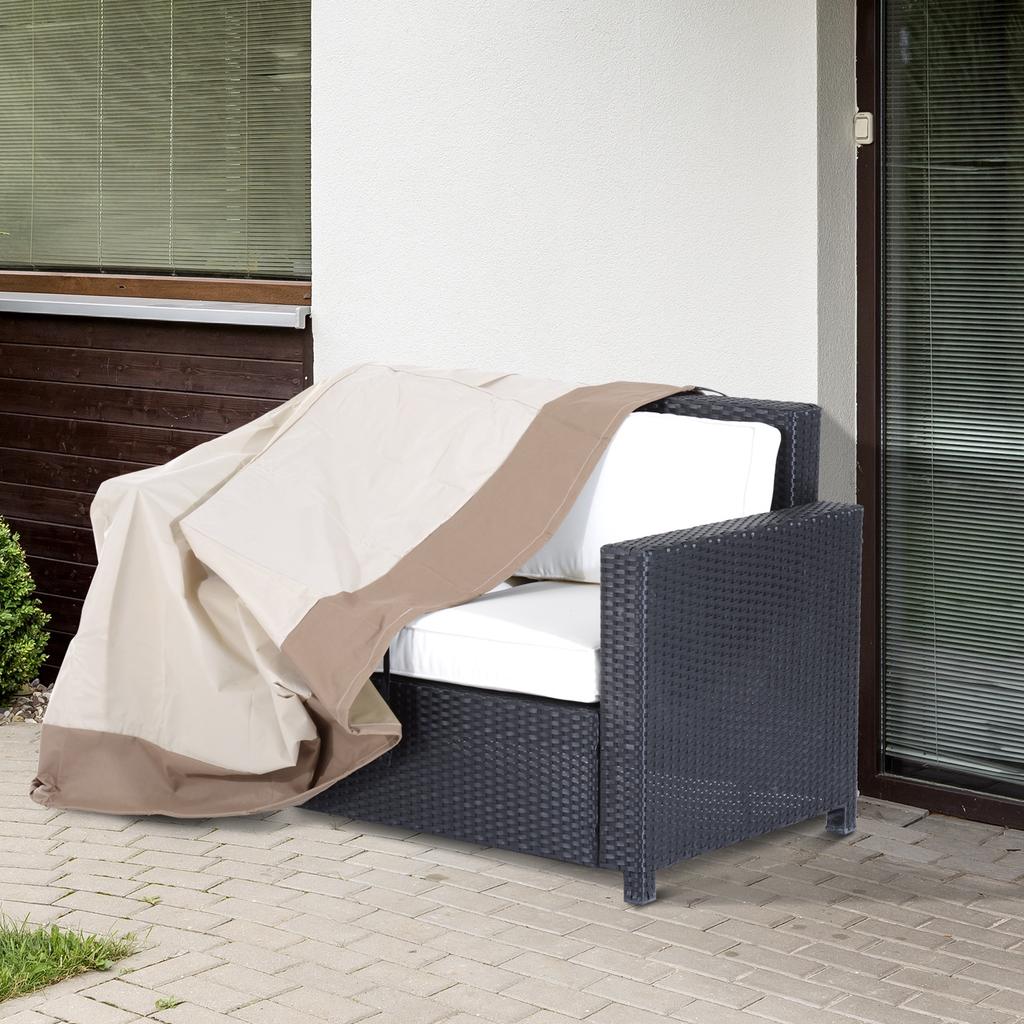 Bench Cover, for 2-3 Seater, Waterproof, 600D Oxford, 152 x 87 x 59/79 cm