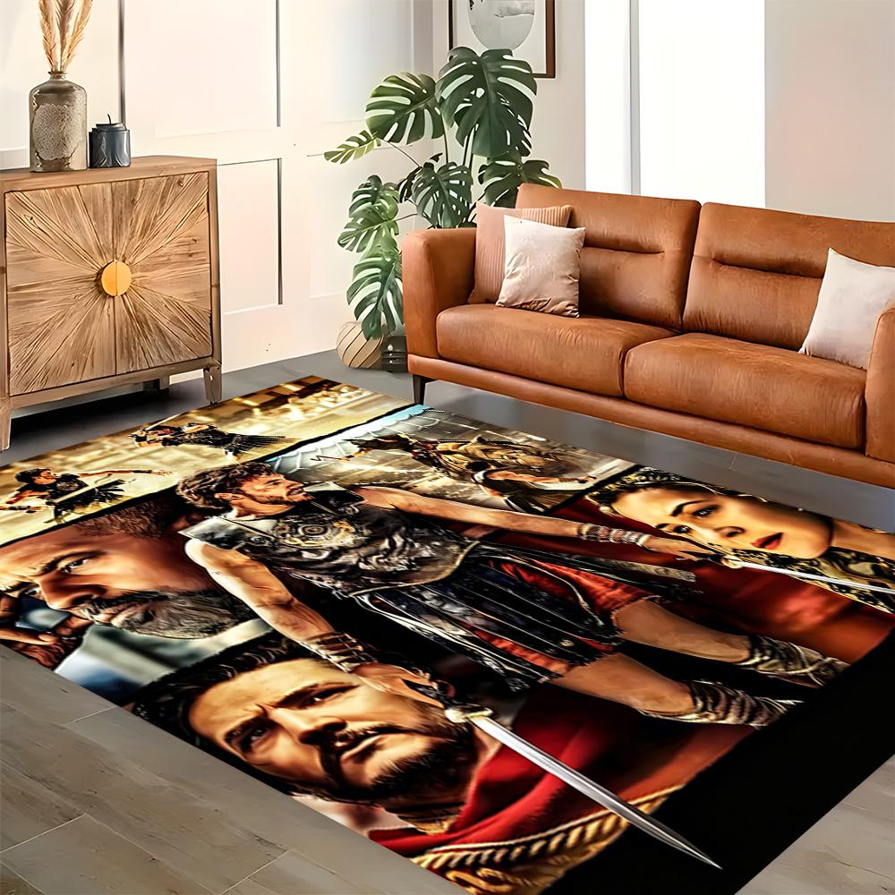 Gladiator's Final Stand Rug for Living Rooms, Bedrooms, Home Décor, and As Gifts.